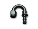 Vibrant -10AN Push-On 180 Deg Hose End Fitting - Aluminum-1