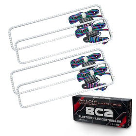 Oracle GMC Yukon 92-99 Dual Halo Kit - ColorSHIFT w/o Controller SEE WARRANTY