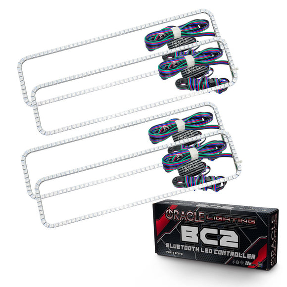 Oracle GMC Yukon 92-99 Dual Halo Kit - ColorSHIFT w/o Controller SEE WARRANTY