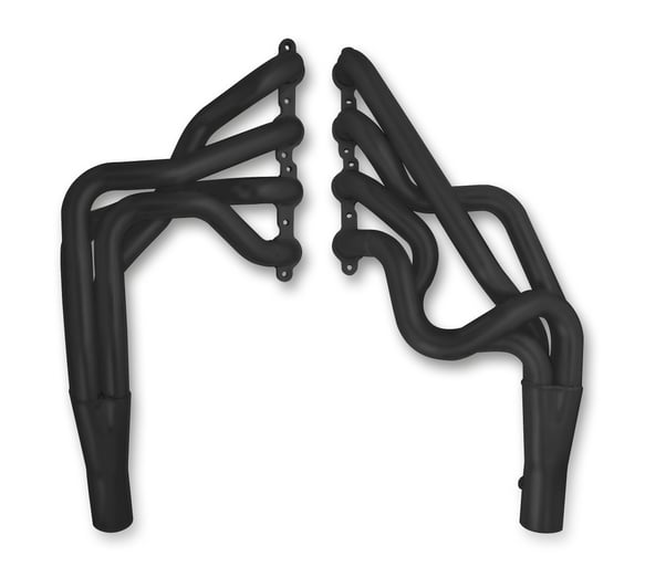 HOOKER BLACKHEART LONG TUBE HEADERS - BLACK CERAMIC COATED