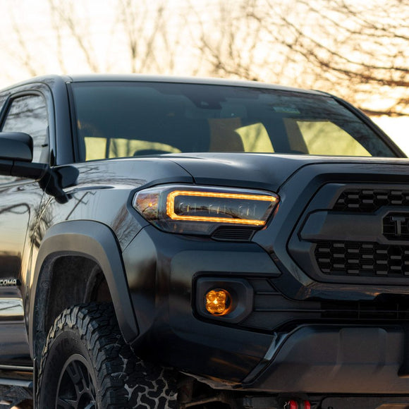 Form Lighting 2016-2023 Toyota Tacoma LED Projector Headlights with Selectable DRL (Pair)