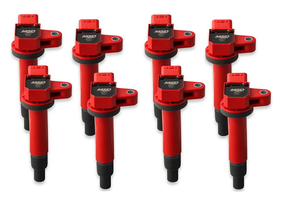 MSD Coil. 98-10 Toy/Lex 4.7L V8. 8Pk. Red