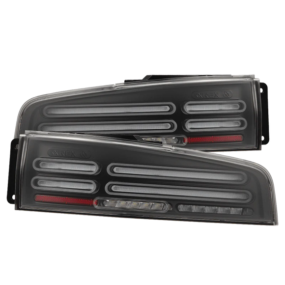 AlphaRex 23-25 Nissan Z Nova-Series Quad-Loop Style Prismatic LED Tail Lights - Black