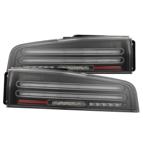 AlphaRex 23-25 Nissan Z Nova-Series Twin-Loop Style Prismatic LED Tail Lights - Black