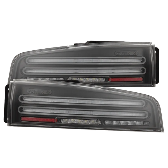 AlphaRex 23-25 Nissan Z Nova-Series Twin-Loop Style Prismatic LED Tail Lights - Black