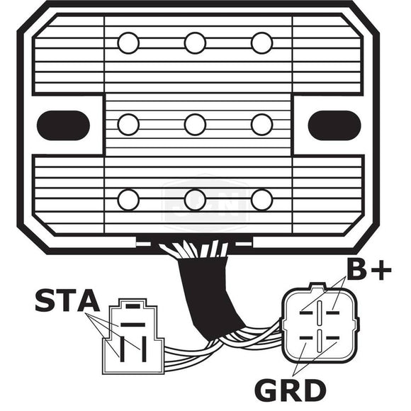 Arrowhead Suzuki M/C Voltage Regulator/Rectifier - 12-Volt