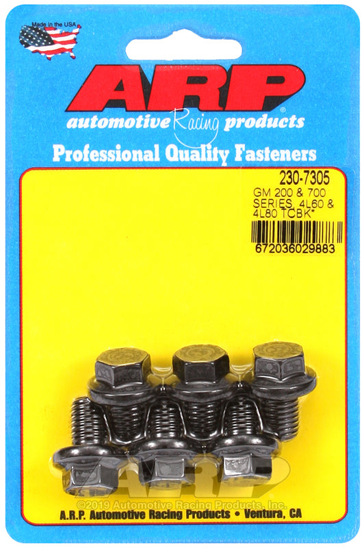 ARP GM 200 & 700 4L60 & 4L80 Torque Converter Bolt Kit (pack of 6)