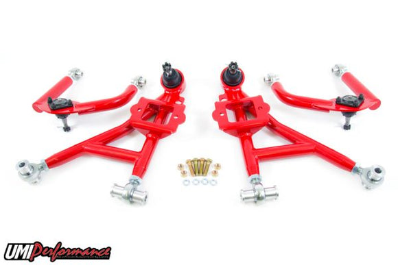 UMI Performance 93-02 GM F-Body Front A-Arm Kit Adjustable Drag