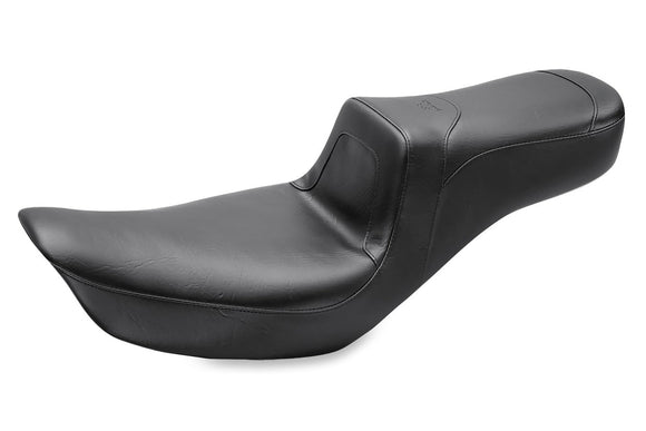 Mustang 06-17 Harley Dyna Squareback 1PC Seat - Black