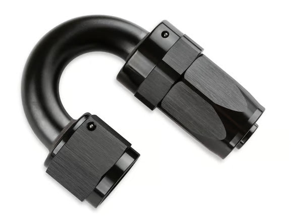 Mr. Gasket -10 AN 180 Degree Swivel Hose End - Black