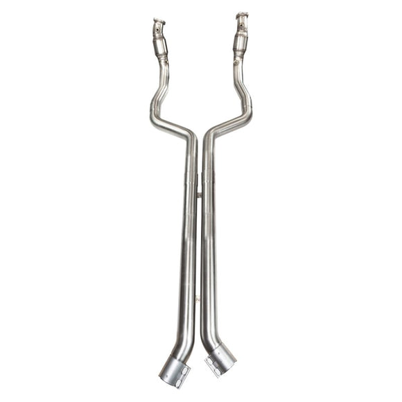 Kooks 3" SS GREEN Catted Downpipes. 2016-2018 Cadillac ATS-V.