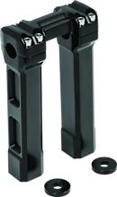 Kuryakyn 8inch Billet Handlebar Risers Black-1