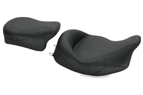 Mustang 08-21 Harley Electra Glide Std,Rd Glide,Rd King,Str Glide Super Touring Solo Seat - Black