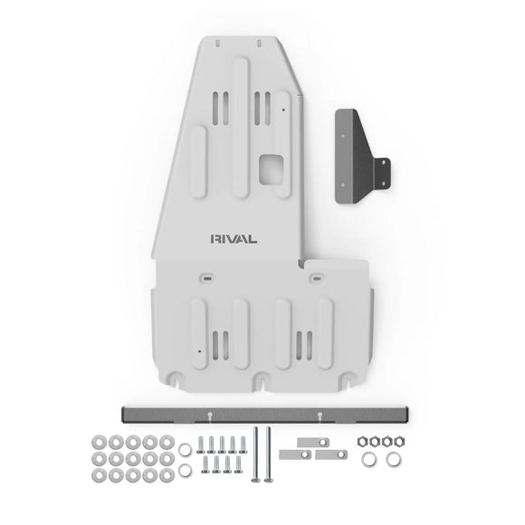 RIVAL Gen2 Aluminum Engine Transmission Catalytic Converter Skid Plate Ineos Grenadier | Ineos Quartermaster