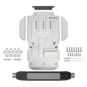 RIVAL Aluminum Transmission Catalytic Converter Transfer Case Skid Plate 2010-2024 Toyota 4Runner 5Gen