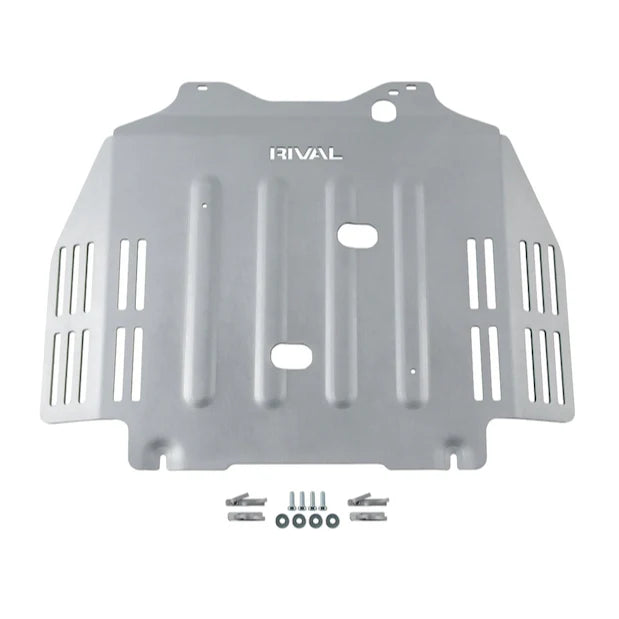 RIVAL Aluminum Transmission Catalytic Converter Skid Plate Toyota Tundra CrewMax V6 2021-2025