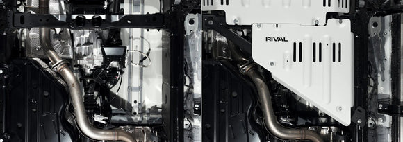 RIVAL Aluminum Transfer Case Skid Plate 2025 Toyota 4Runner 6Gen | 2024-2025 Toyota Land Cruiser | 2024-2025 Lexus GX550