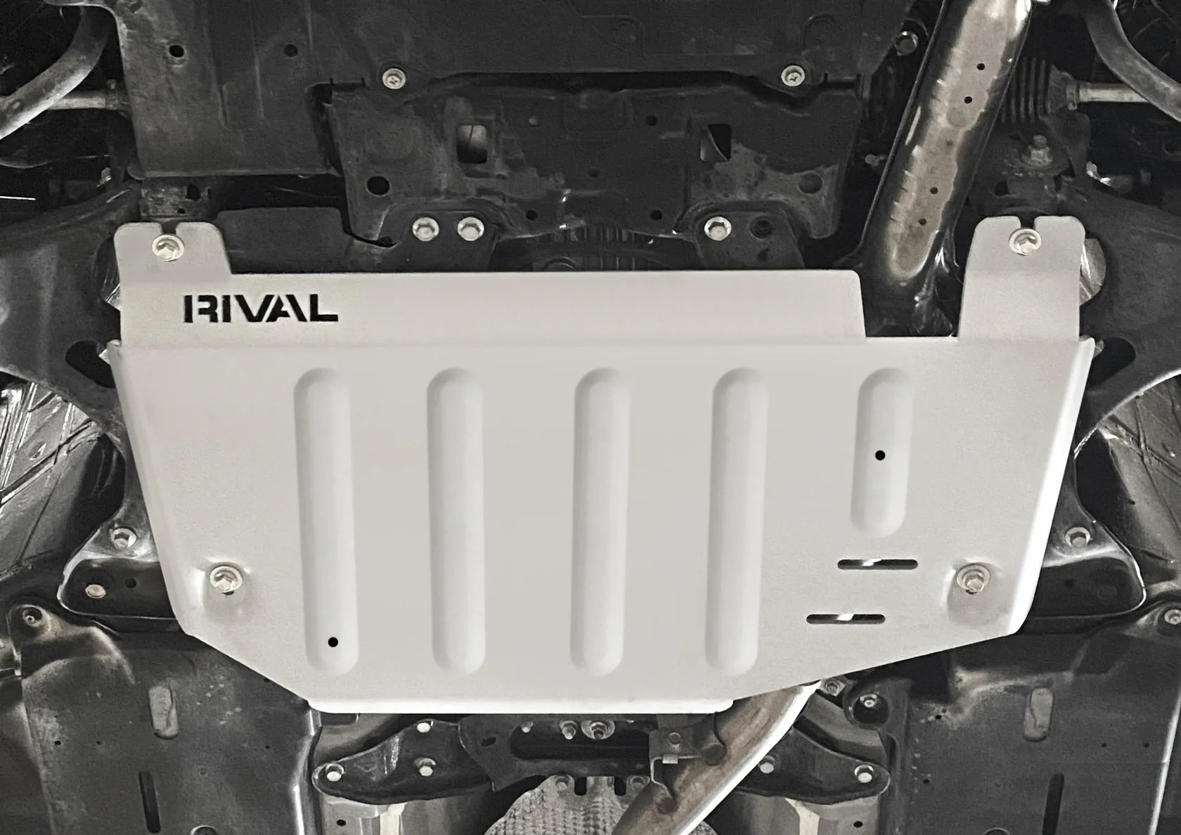 RIVAL Aluminum Transmission Skid Plate 2020-2025 Subaru Forester incl. Wilderness | 2020-2025 Subaru Outback | 2020-2025 Subaru Crosstrek - 0
