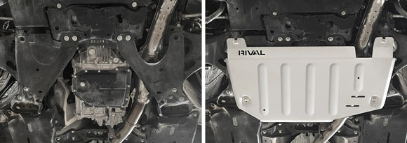 RIVAL Aluminum Transmission Skid Plate 2020-2025 Subaru Forester incl. Wilderness | 2020-2025 Subaru Outback | 2020-2025 Subaru Crosstrek