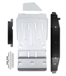 RIVAL Aluminum Transmission Catalytic Converter Skid Plate Toyota Tacoma 3Gen 4WD 2016-2023 Compatible with TRD Skid Plate-1