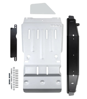 RIVAL Aluminum Transmission Catalytic Converter Skid Plate Toyota Tacoma 3Gen 4WD 2016-2023 Compatible with TRD Skid Plate