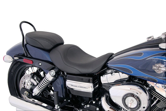 Mustang 06-17 Harley Dyna Wide Tripper Forward Solo Seat - Black
