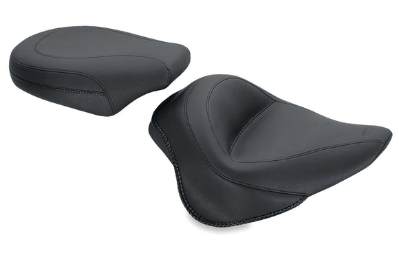 Mustang 11-13 Harley Blackline, 12-17 Slim,Slim S Wide Touring Solo Seat - Black