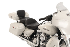 Mustang 08-21 Harley Electra Glide,Rd Glide,Rd King,Str Glide Touring Summit 1PC Seat - Black