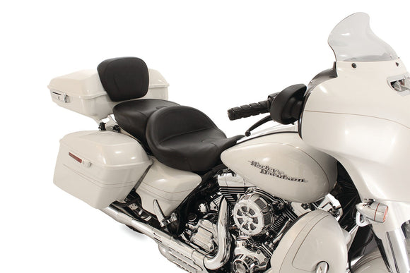 Mustang 08-21 Harley Electra Glide,Rd Glide,Rd King,Str Glide Touring Summit 1PC Seat - Black
