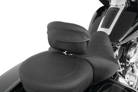 Mustang Harley Standard Touring Driver Backrest Pouch Cover - Black