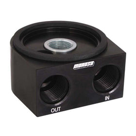 Moroso Universal Oil Filter Adapter - Sandwich - Oil Cooler - 22mm-1.5in Thread & 2-5/8in O-Ring