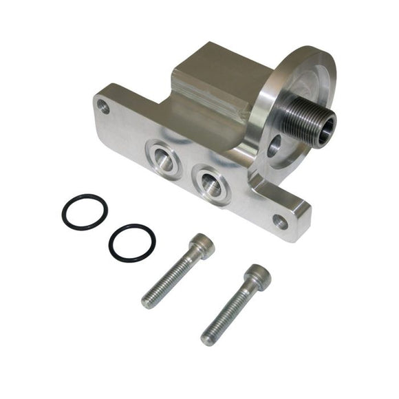 Moroso GM LS Oil Filter Adapter - Spin On - 90 Degree