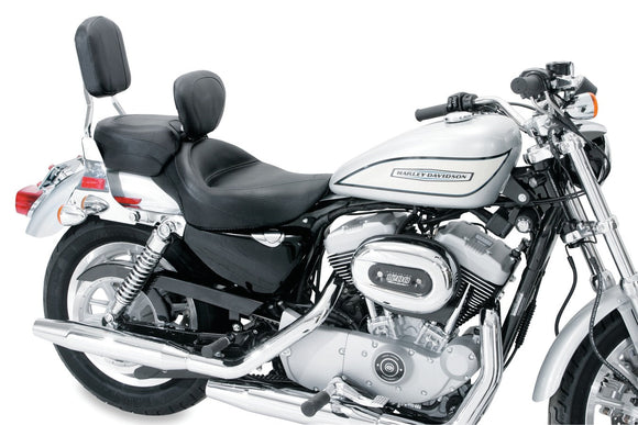 Mustang 04-21 Harley Sportster Wide Touring Recessed Passenger Seat - Black