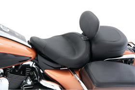 Mustang 83-21 Harley Electra Glide,Rd King Police Std Tour Solo Seat w/DBR Textured - Black