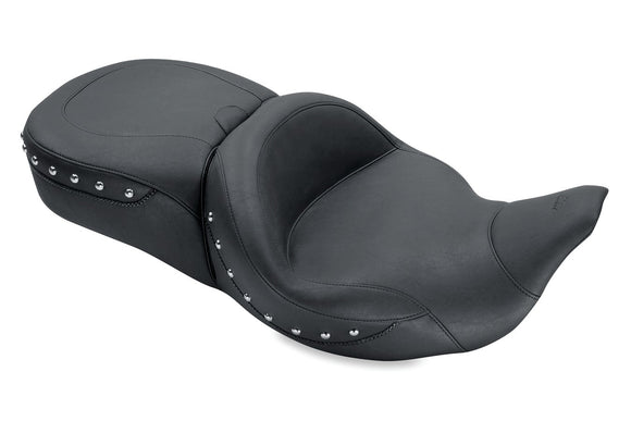 Mustang 08-21 Harley Electra Glide, Rd Glide, Rd King, Str Glide Super Touring 1PC Seat - Black