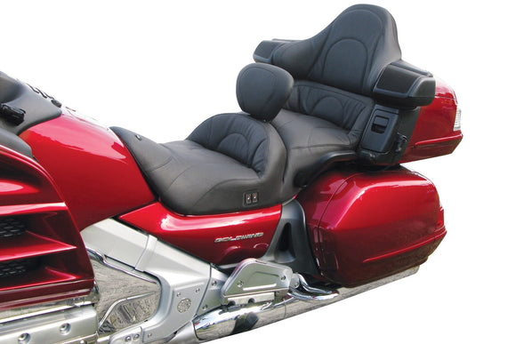Mustang 01-17 Honda Gold Wing GL1800 DBR Pad and Post Standard Touring 1PC Seat - Black