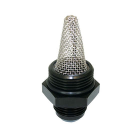 Moroso Oil Filter Fitting -12An to -16An w/External Screen - Single