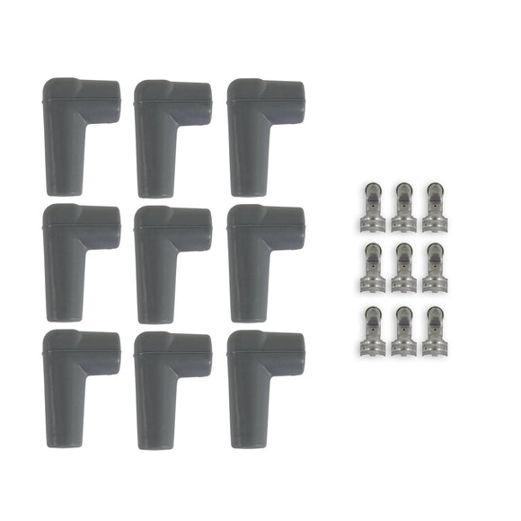 MSD Boot & Terminal Kit 90 Deg Short HEI Gray