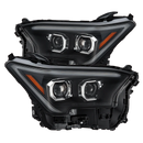 AlphaRex 2024 Toyota Tacoma LUXX-Series Projector Headlights (Pair) - Black w/Activation Light-1