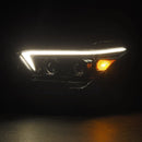 AlphaRex 23-24 Toyota Tacoma LUXX-Series LED Proj Headlights Alpha Blk w/Actv Light & Seq. Sig + DRL-2