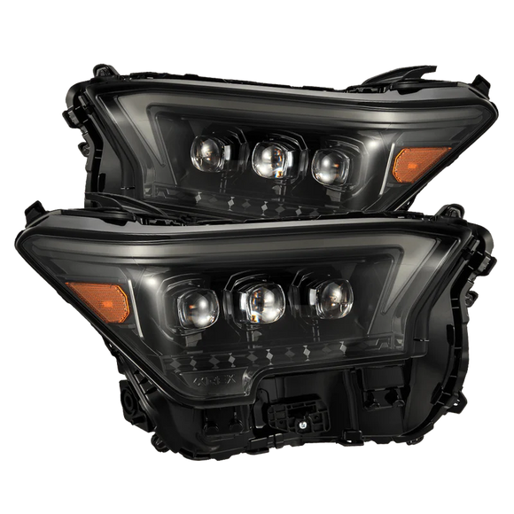 AlphaRex 2024+ Toyota Tacoma NOVA-Series LED Proj Headlights Alpha-Blk w/Actv Light & Seq. Sig + DRL