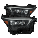 AlphaRex 2023+ Toyota Tacoma NOVA-Series LED Proj Headlights Black w/Actv Light & Seq. Sig + DRL-1