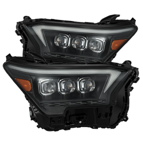 AlphaRex 2023+ Toyota Tacoma NOVA-Series LED Proj Headlights Black w/Actv Light & Seq. Sig + DRL