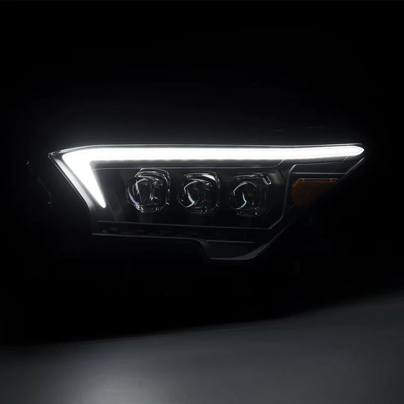 AlphaRex 2023+ Toyota Tacoma NOVA-Series LED Proj Headlights Black w/Actv Light & Seq. Sig + DRL