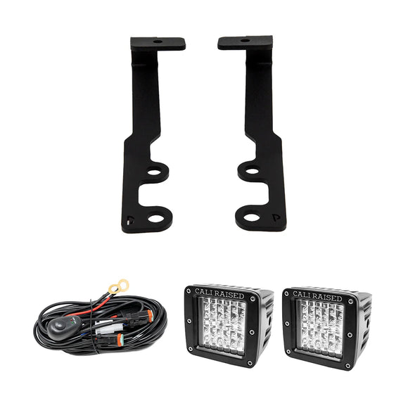 Cali Raised 2024+ Toyota Tacoma Ditch Light Bracket Kit - 2 3X2 18W Led Pods / No Switch