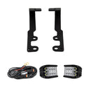 Cali Raised 2024+ Toyota Tacoma Ditch Light Bracket Kit - 2 27W Side Projecting Led Pods/No Switch-1