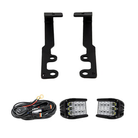 Cali Raised 2024+ Toyota Tacoma Ditch Light Bracket Kit - 2 27W Side Projecting Led Pods/No Switch