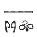 Cali Raised 2024+ Toyota Tacoma Premium Roof Rack Front Light Bar Kit - 43 In Dual Function-1