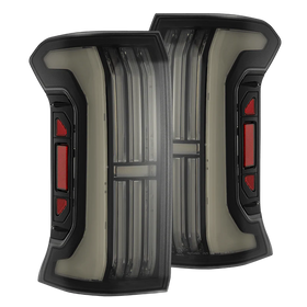 AlphaRex 24-25 Toyota Tacoma NOVA-Series LED Prismatic Tail Lights - Alpha-Black