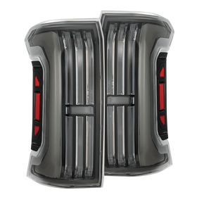 AlphaRex 24-25 Toyota Tacoma NOVA-Series LED Prismatic Tail Lights - Black